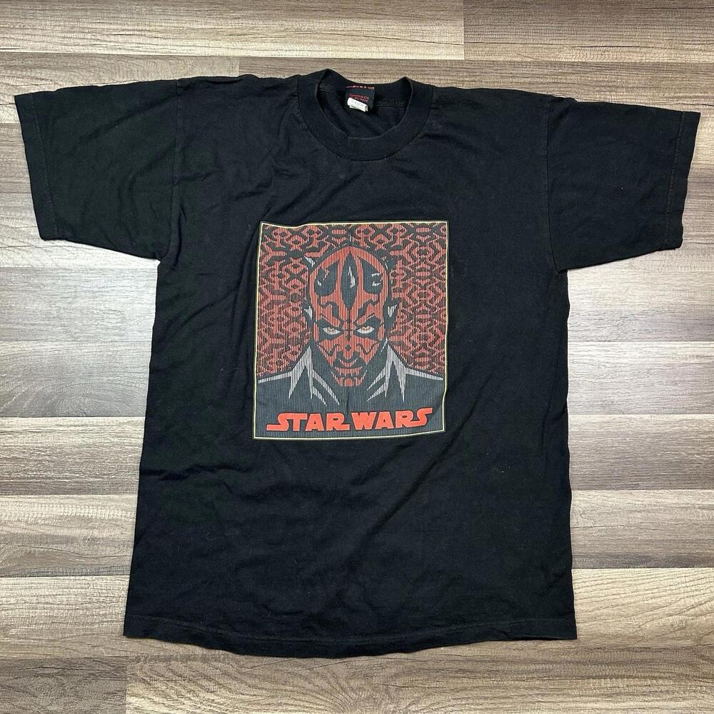 VTG Star Wars Phantom Menace Darth Maul Shirt Sz L